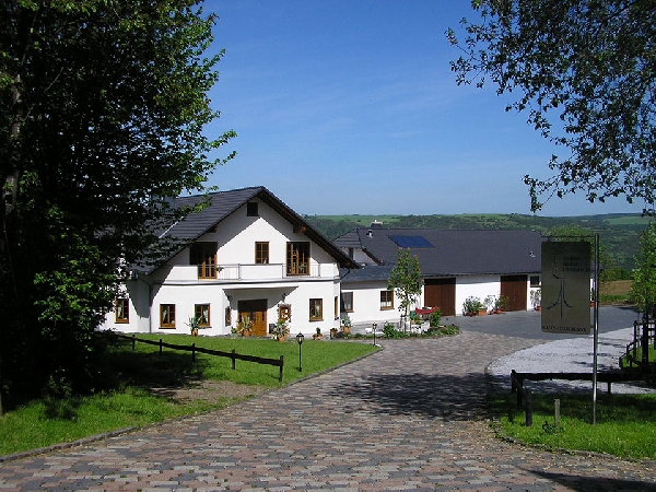 Das Foto zeigt das Weingut Albert Lambrich im Oberweseler Ortsteile Dellhofen. 
