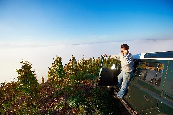 Das Bild zeigt: Dominik Völk den Betriebsleiter des Weinguts Van Volxem.