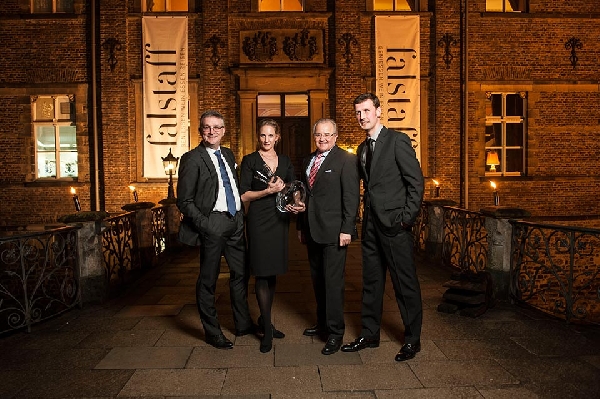 Das Foto zeigt Fritz Keller, der bei der Fallstaff Wein Trophy 2013 für sein Lebenswerk ausgezeichnet wurde.
