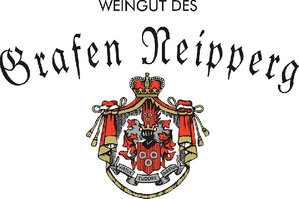 Das Foto zeigt das Logo des Weinguts des Grafen Neipperg in Schweigern, Württemberg.