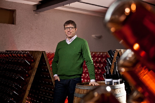 Das Foto zeigt Heiko Bamberger von Wein- und Sektgut Bamberger in Meddersheim, Nahe.
