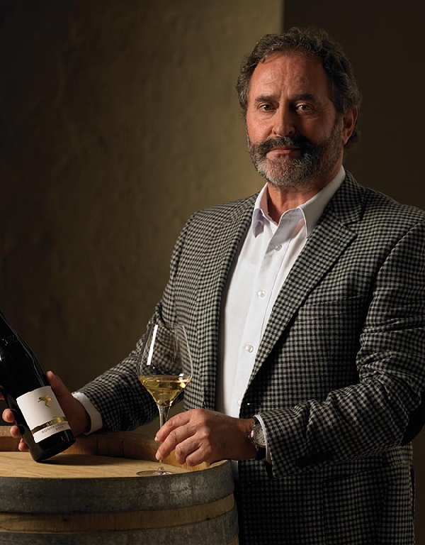 Das Foto zeigt Winzer Thomas Siegrist aus Leinsweiler in der Pfalz.